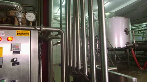 Cheese production plant Stock Footage 62909400