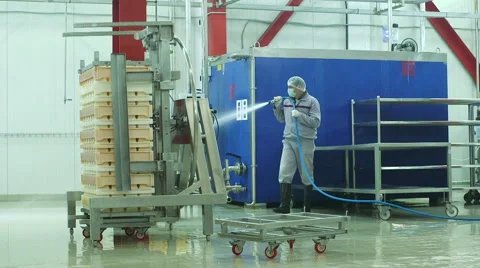 Cheese production plant Stock Footage 62909552