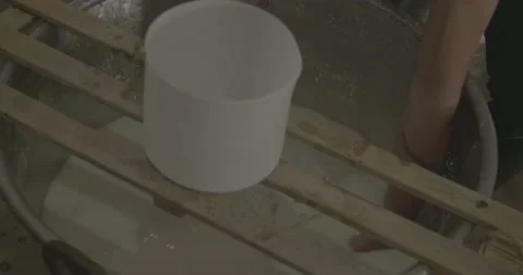Cheese production process. Italian dairy. Stock Footage 171544559