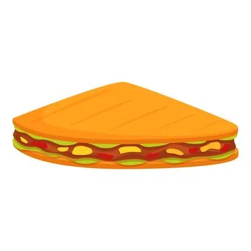 Cheese quesadilla icon cartoon vector. Corn ingredient Illustrazione stock