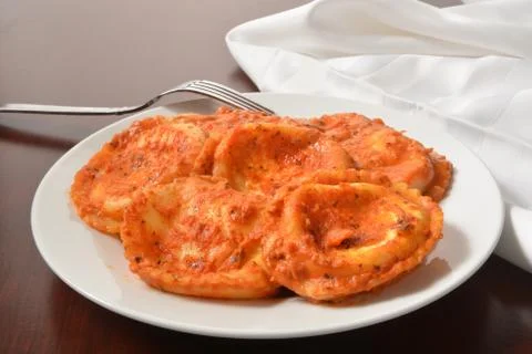 Cheese ravioli Stock Photos