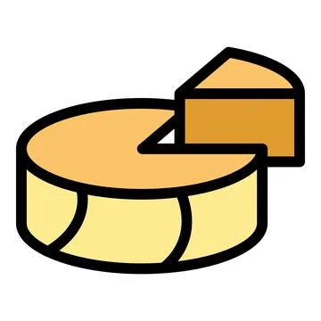 Cheese roll icon vector flat Ilustración de archivo