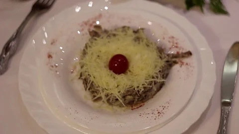 Cheese salad Video stock 80213089