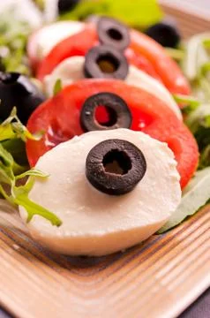 Cheese salad Foto stock