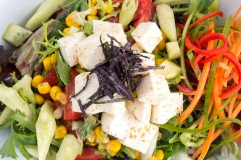 Cheese salad Stock Photos