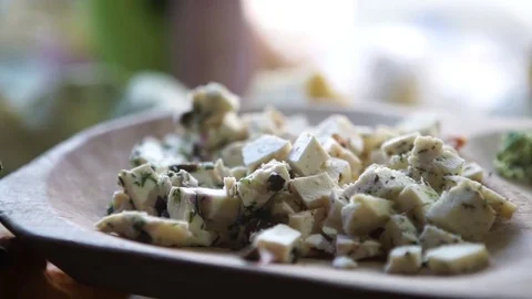 Cheese sample Stock Footage 79075307