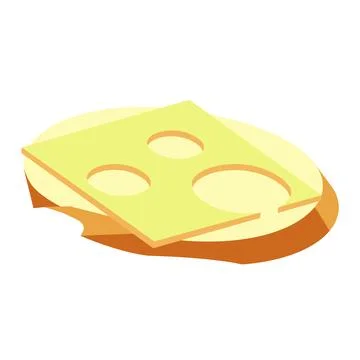A cheese sandwich colored Stock-Illustration