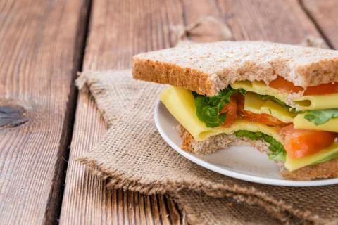 Cheese sandwich Stock Photos