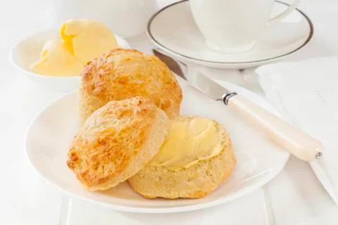 Cheese scones Stock Photos