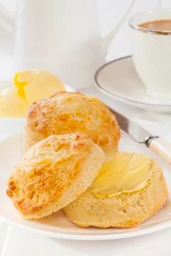 Cheese scones Stock Photos
