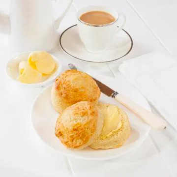 Cheese scones Stock Photos