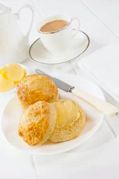 Cheese scones Stock Photos