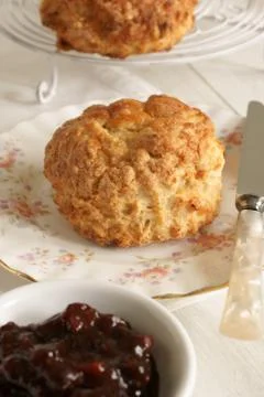 Cheese scones Stock Photos
