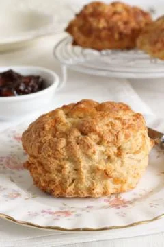Cheese scones Stock Photos