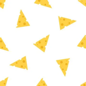Cheese seamless pattern. Stock Illustration
