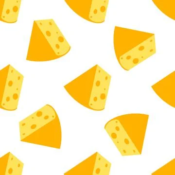 Cheese seamless pattern Stock Illustration