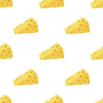Cheese seamless pattern Stock Illustration