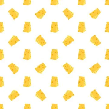 Cheese seamless pattern Stock Illustration