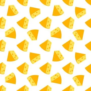 Cheese seamless pattern Illustrazione stock