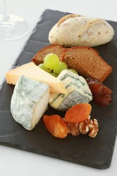 Cheese selection appetizer starter Stock Photos