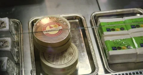 Cheese Selections in Case Stock Footage 274774330