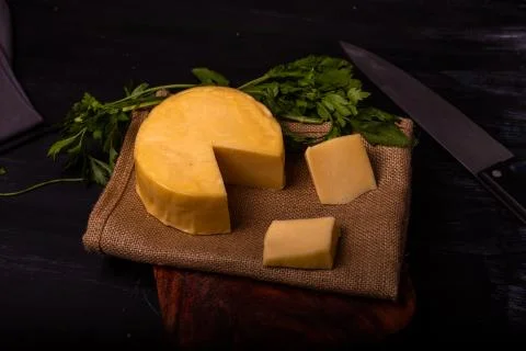 Cheese with serrano ham, olives on a table for a party with friends or as an  Stock Photos