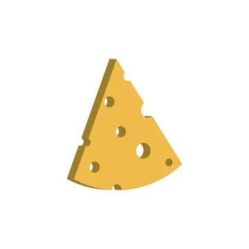 Cheese slice icon Stock Illustration