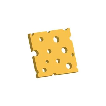 Cheese slice icon 스톡 일러스트
