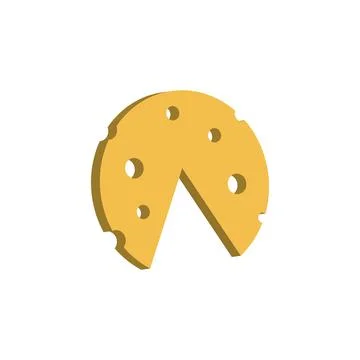 Cheese slice icon Stock Illustration