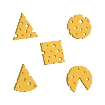Cheese slice icon 스톡 일러스트