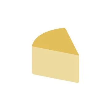 Cheese slice, Mozzarella icon. Simple color illustration elements of dairy 스톡 일러스트