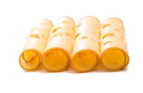 Cheese sliced isolated Stock Photos