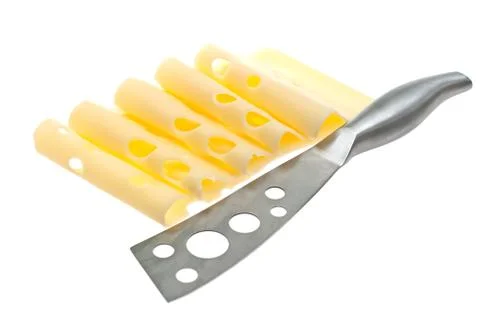 Cheese sliced. Stock Photos