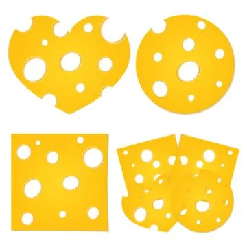 Cheese Slices Stock-Illustration