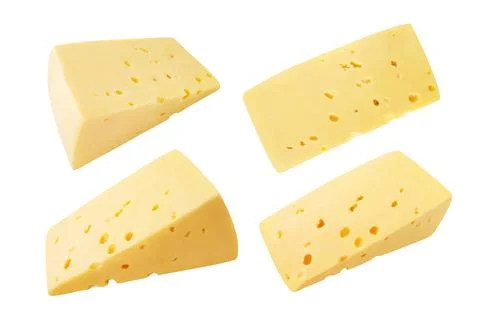 Cheese slices Stock Photos
