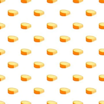 Cheese slices repeating geometric food pattern background Stock Illustration