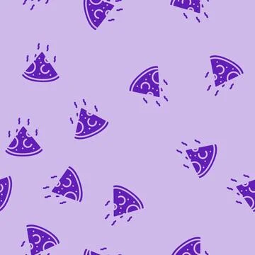 Cheese smoked glyph vector seamless pattern Stock Illustration