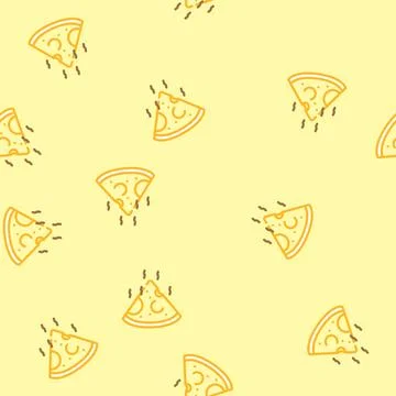 Cheese smoked vector seamless pattern Stock Illustration