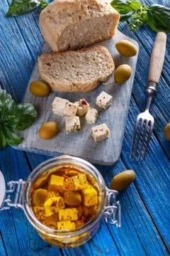 Cheese with spices Stock Photos