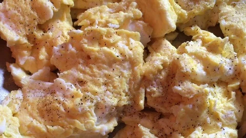 Cheese Sprinkled onto Eggs 스톡 동영상 79630341