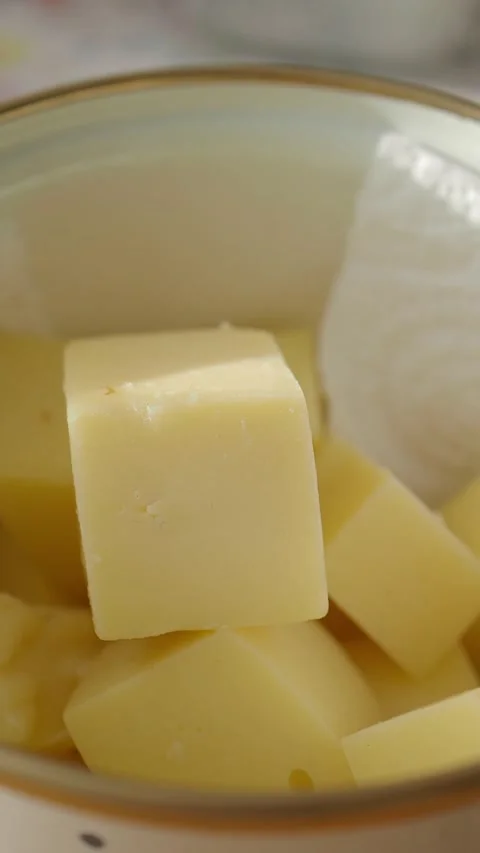 Cheese storage method used in a kitchen Stock Footage 337689902