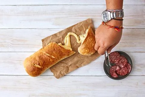 Cheese Stromboli Stock Photos