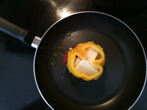 Cheese Stuffed Bell Pepper Stock Photos
