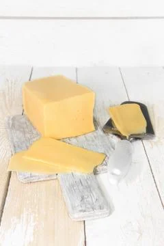 Cheese on the table Stock Photos