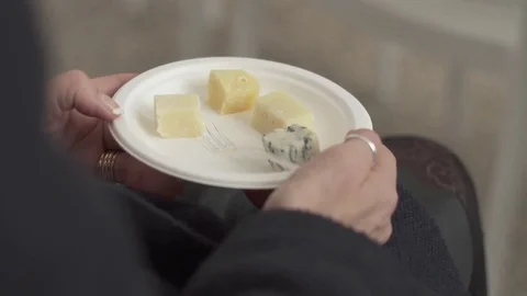 Cheese tasting Stock Footage 82254738