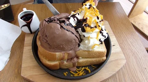 Cheese toast Stock Footage 52931619