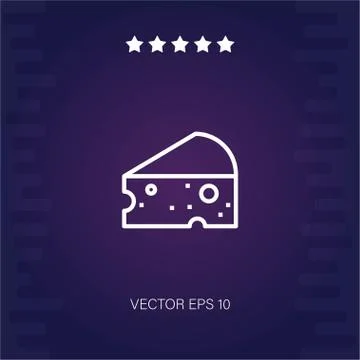 Cheese vector icon Stock Illustration