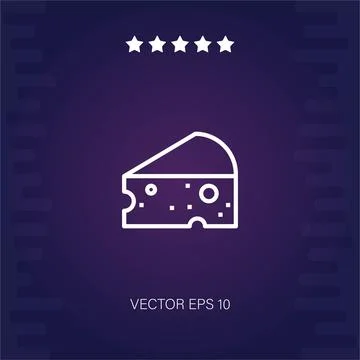 Cheese vector icon Stock Illustration