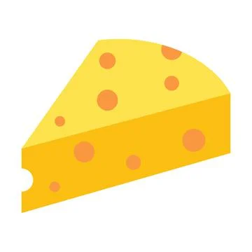 Cheese vector icon triangle block cheese yellow milk food symbol for your web 스톡 일러스트