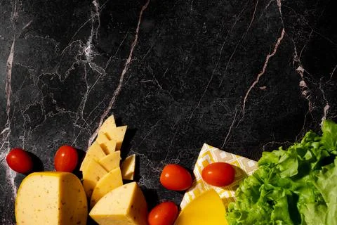 Cheese with walnuts Stock Photos